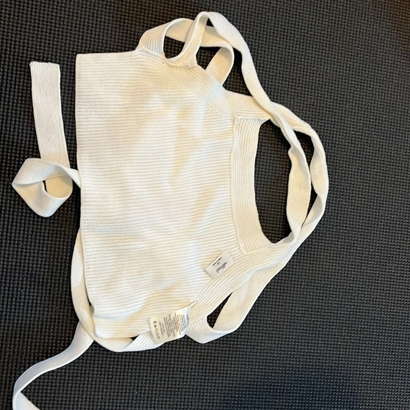 Wilfred XS knit tie crop in white - Picture 2 of 4